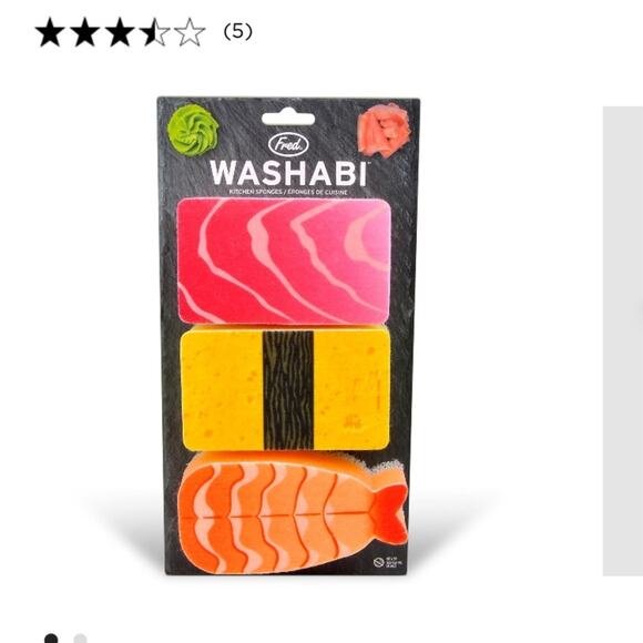 Fred Sponges Washabi Kitchen Sponges Set - Picture 1 of 4